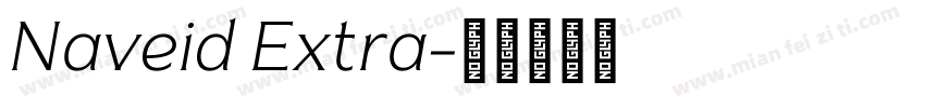 Naveid Extra字体转换
